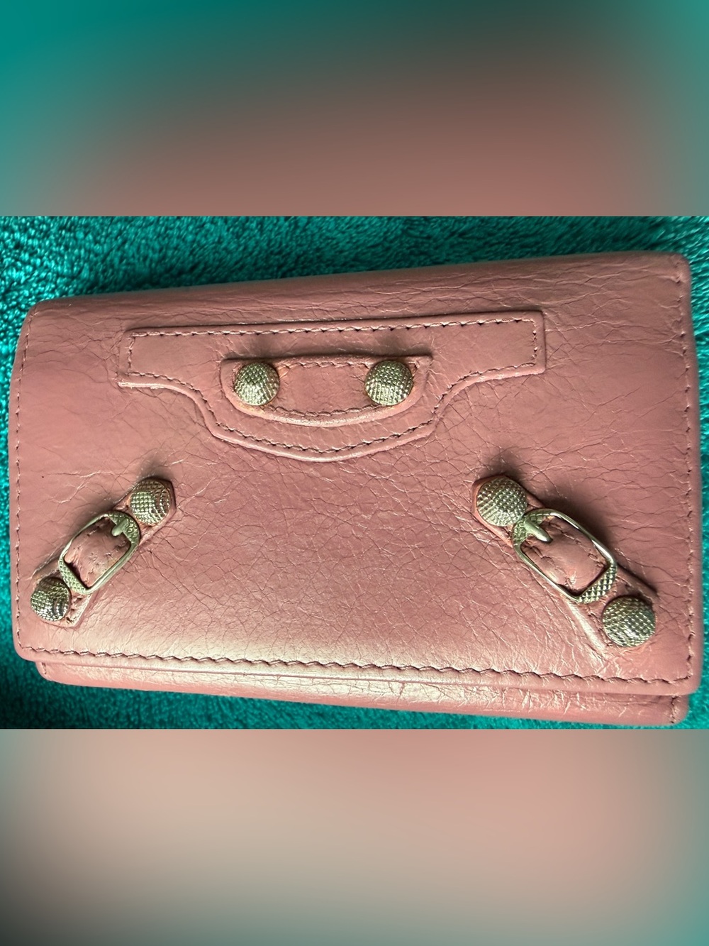 Balenciaga Paris Leather 6 Key Ring Card Holder